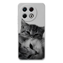 Чехол с рисунком кот на TECNO Spark 30 Pro (Пара котов)