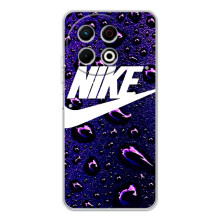 Чехол с логотипом Найк на TECNO Spark 30 Pro – Найк на фиолетовом
