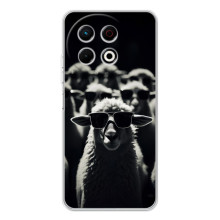 Чохол з принтом стильні тварини для ТЕКНО Спарк 30 Про (Овечка в окулярах)