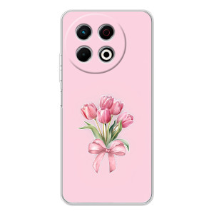 Чехол с розовым рисунком для TECNO Spark 30 Pro
