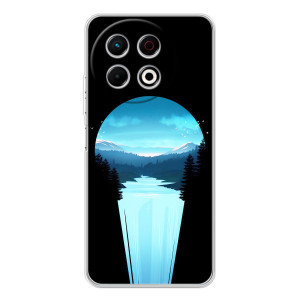 Летний Чехол на TECNO Spark 30 Pro – Синий Водопад