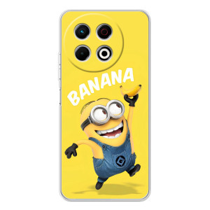 Мультяшный принт на Чехол для ТЕКНО Спарк 30 Про – Banana
