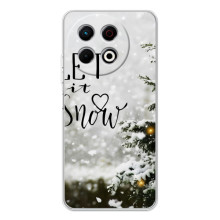 Новогодние, Праздничные Чехлы для TECNO Spark 30 Pro - 2024 год (Let it snow)