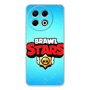 Силиконовый Чехол на TECNO Spark 30 Pro с картинкой Brawl Stars – Бравл Старс