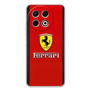 Силіконовий бампер з картинкою машини на TECNO Spark 30 Pro – Ferrari Logo