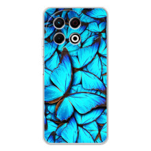Силиконовый бампер с картинкой животных для TECNO Spark 30 Pro (Крылья бабочек)