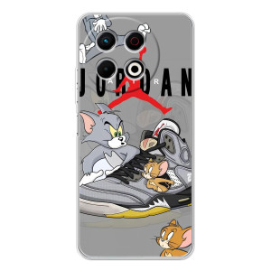 Силиконовый Чехол Nike Air Jordan на ТЕКНО Спарк 30 Про (Air Jordan)