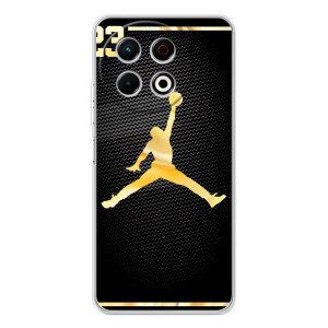 Силиконовый Чехол Nike Air Jordan на ТЕКНО Спарк 30 Про (Джордан 23)