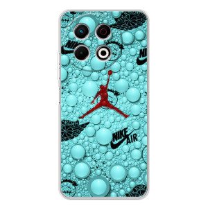 Силиконовый Чехол Nike Air Jordan на ТЕКНО Спарк 30 Про (Джордан Найк)