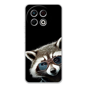 Силиконовый Чехол с Енотами на TECNO Spark 30 Pro – Стильный Енот