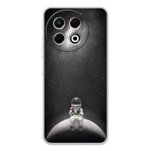 Силиконовый Чехол с принтом "Космонавты" на TECNO Spark 30 Pro – Космонавт романтик