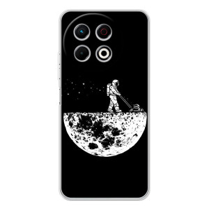 Силиконовый Чехол с принтом "Космонавты" на TECNO Spark 30 Pro – Космонавт