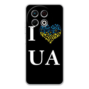 Силиконовый Чехол на TECNO Spark 30 Pro (Я-Украина) – I Love UA