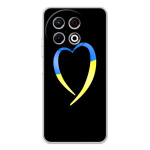 Силиконовый Чехол на TECNO Spark 30 Pro (Я-Украина) – Украинское сердце