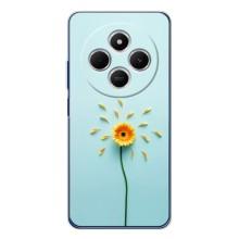 Чехлы с Цветами для Tecno Spark 30 (VPrint) (Желтый цветок)