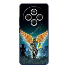 Чехлы с картинкой ЗСУ для Tecno Spark 30 (AlphaPrint) (Солдат ЗСУ)
