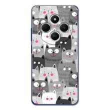 Чехлы с Котиками для Tecno Spark 30 (VPrint) (Рисованные котики)