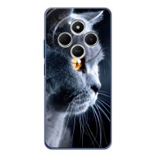 Чехлы с Котиками для Tecno Spark 30 (VPrint) (Серый Кот)