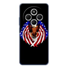 Чехол Флаг USA для Tecno Spark 30 – Крылья США