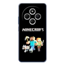 Чехол Майнкрафт на Tecno Spark 30 (AlphaPrint) Minecraft (герои Minecraft)