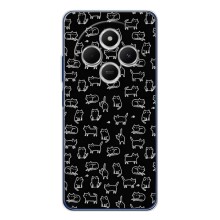 Чехол с принтом для Tecno Spark 30 (AlphaPrint) Модные коты (Меленькие котики)