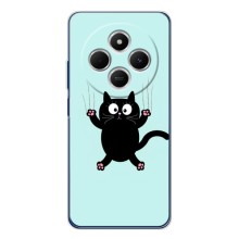 Чехол с принтом для Tecno Spark 30 (AlphaPrint) Модные коты (Падающий кот)