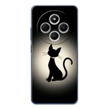 Чехол с принтом для Tecno Spark 30 (AlphaPrint) Модные коты (Силуэт котика)