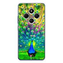Чехол с птицами на Tecno Spark 30 (VPrint) (Яркий Павлин)