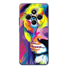 Чехол со Львом для Tecno Spark 30 (VPrint) (Яркий Лев)