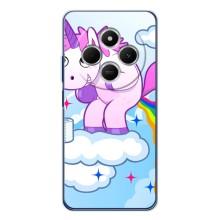 Чехол Unicorn на Tecno Spark 30 (Радуга единорожка)