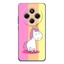 Чехол Unicorn на Tecno Spark 30 (Радужный Единорог)