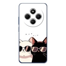 Чехол с рисунком кот на Tecno Spark 30 (Коты в очках)