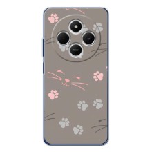Чехол с рисунком кот на Tecno Spark 30 (Лапы и усы)