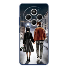 Чехол с дизайном Венздей 2 на Tecno Spark 30 (Уэнсдей и Тайлер)