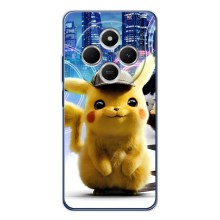 Чехол с Пикачу на Tecno Spark 30 (Пикачу в городе)