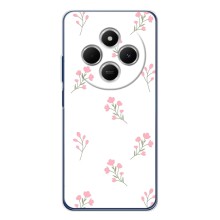 Чехол с розовым рисунком для Tecno Spark 30 (Розовые цветы)