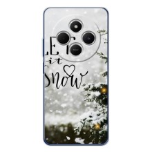 Новорічні, Святкові Чохли для Tecno Spark 30 - 2024 год – Let it snow