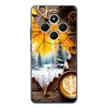 Чехол с уникальным дизайном «Осень с кофе» для Tecno Spark 30 – Осенне-зимнее кофе