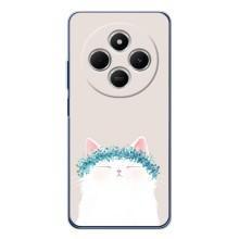 Чехол на тематику: Коты для Tecno Spark 30C – Белый котик