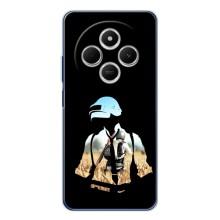 Силиконовый чехол с картинкой "Герой Pubg" на Tecno Spark 30C – Пубг мен