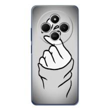 Чехол с принтом для Tecno Spark 30C (AlphaPrint - Знак сердечка)