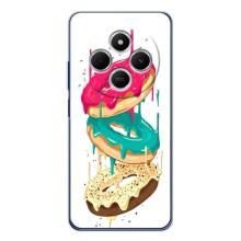 Чехол с изображением  вкусной еды для Tecno Spark 30C – Сочные пончики