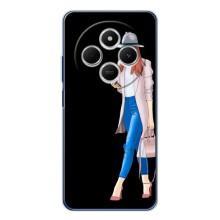 Чохол з картинкою Модні Дівчата Tecno Spark 30C – Дівчина з телефоном
