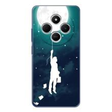 Чехол (ТПУ) с планетами на Tecno Spark 30C – To The moon