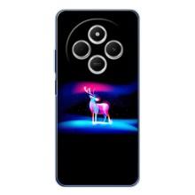 Силиконовый бампер с картинкой животных для Tecno Spark 30C (Яркий олень)