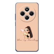 Силиконовый Чехол на Tecno Spark 30C с картинкой Стильных Девушек – С собакой