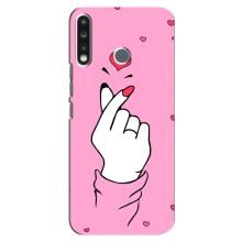 Чохол з принтом для TECNO Spark 4 (AlphaPrint - Знак сердечка)
