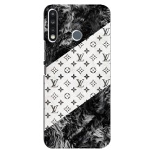 Чохол Стиль Louis Vuitton на TECNO Spark 4 (LV на білому)