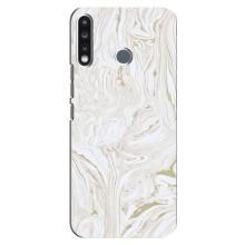 Мраморный чехол на TECNO Spark 4 (VPrint) – Белый мрамор