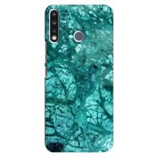 Мраморный чехол на TECNO Spark 4 (VPrint) – Зеленый мрамор